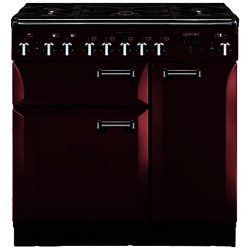Rangemaster Leckford 90cm Dual Fuel Range Cooker Cranberry/Chrome